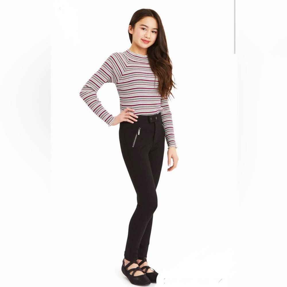 HABITUAL Black Stretch Skinny Carson Ponte Pants SIZE 7-8